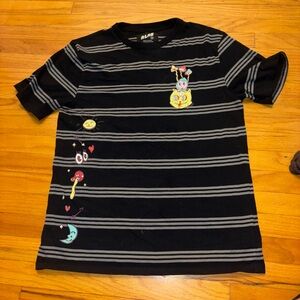 Two Black Striped Shirt with Fun Graphics